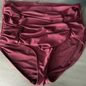 Shapermint High-Waisted Ruched Bikini Bottom